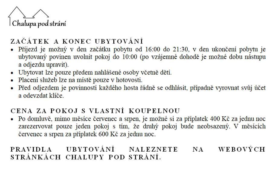 Chalupa Pod Strani Teleci Eksteriør billede